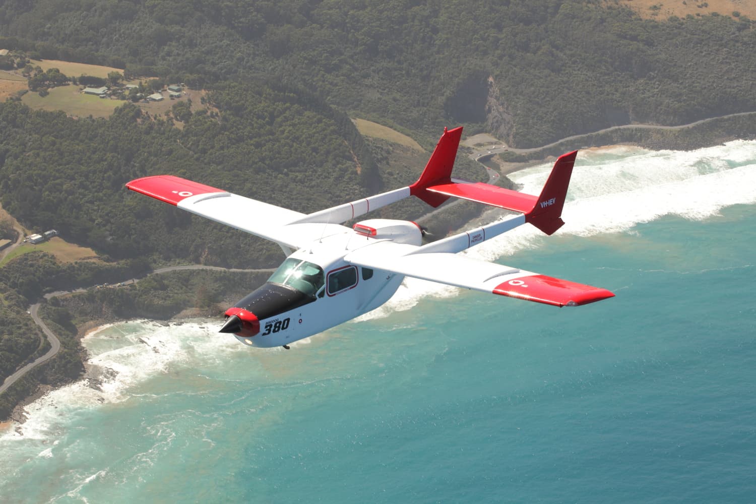 Aerovision aircraft in flight